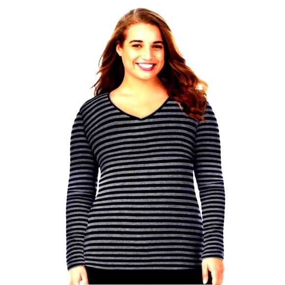 Philosophy Republic Clothing Blend V Neck Striped Navy Blue Cardigan Sweater XL - Picture 6 of 10